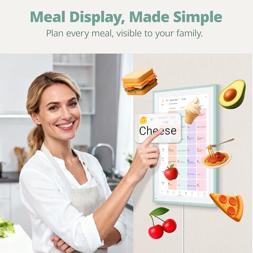 Image of Dragon Touch 15.6 inch Digital Calendar & Chore Chart - Interactive Touchscreen Smart Family Planner,Digital Picture Frame for Mom, Women, Christmas & Weddings Green
