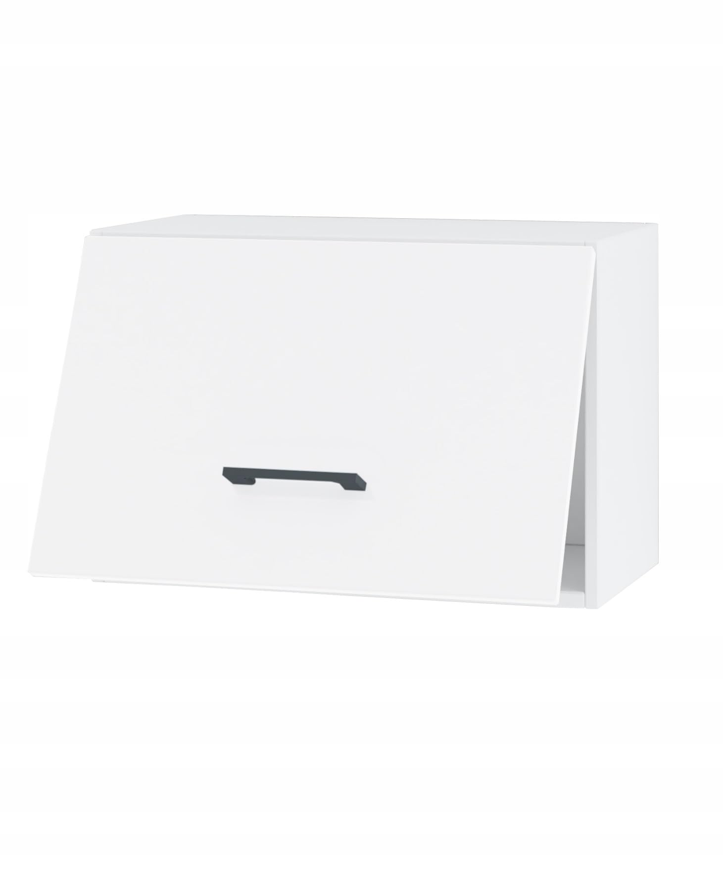 Hängeschrank Küche 50 cm - Kompakter Oberschrank mit Klapptür - praktischer Stauraum - hochwertige Möbelplatte - einfacher Selbstmontage - ideal für kleine und große Küchen (Weiß Matt)