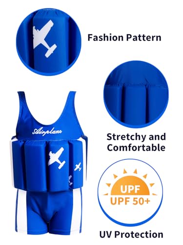 Summshall Maiô infantil com flutuação, traje de banho infantil com flutuação, traje de banho de verã