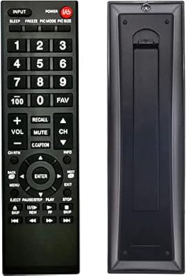 Universal Remote Control for Toshiba TV, Replacement for All Toshiba LCD LED HDTV 3D 4K UHD Smart TVs (Not for Fire TV)