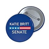 Katie Britt Button - Vote for Katie Britt for Alabama Senator with This Button - Blue Small 1.25 inches Made in USA