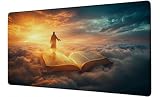 Tappetino Mouse XXL 600x300 mm Mouse Pad Libro Sottomano Scrivania Uomo Mousepad Accessori Gaming Desk Mat per Migliorare Velocità Tappetini Gaming, per Ufficio Casa Computer Lavoro Gioco D-505