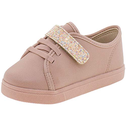 Tênis Casual Menina Molekinha Glitter Rosa