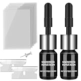 Windshield Crack Repair Kit, Car Window Cracks Gone Glass Repair Fluid, 2 Bottles Nano Glass Crack Repair Liquid Quick Windshield Repair for Chips and Cracks, Bulls-Eye and Star-Shaped Crack