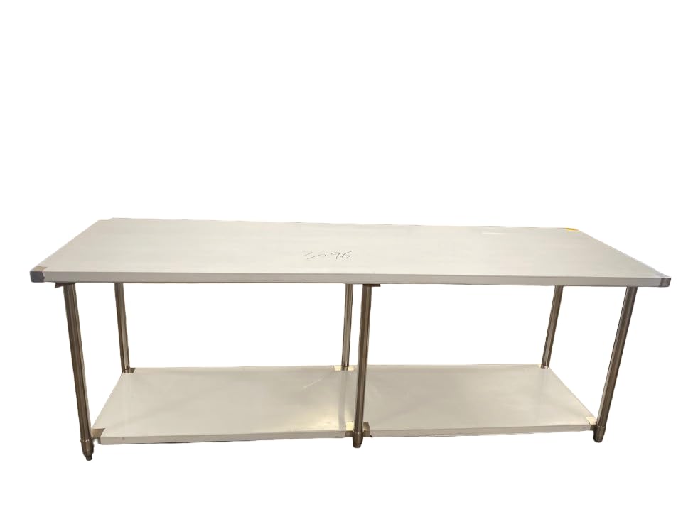 Commercial All Stainless Steel Table 96W x 30D x34H Inches Kitchen Equipment ETL NSF