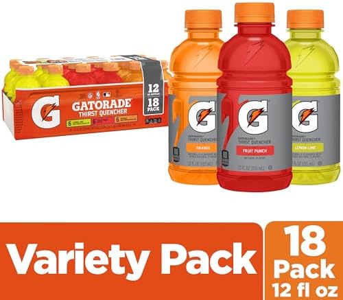 Gatorade Thirst Quencher Sports Drink, Variety Pack, 12 Fl Oz (Pack of 18) - 2