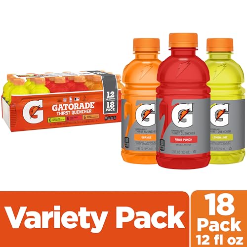Gatorade Thirst Quencher Sports Drink, Variety Pack, 12 Oz Bottles, 18 Pack
