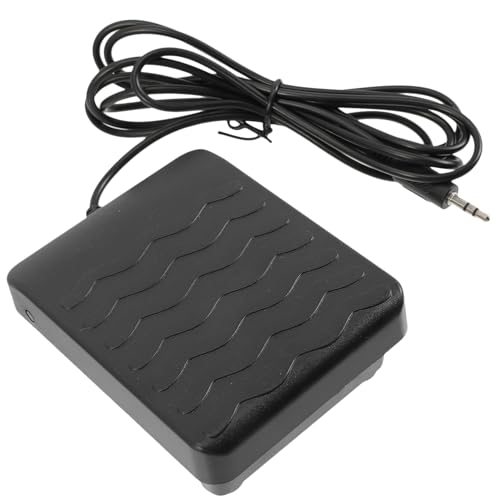 Abaodam Professional Piano Sustain Pedal Sturdy Foot Pedal for Electric Piano Extender 3.5mm Jack Non-slip Design