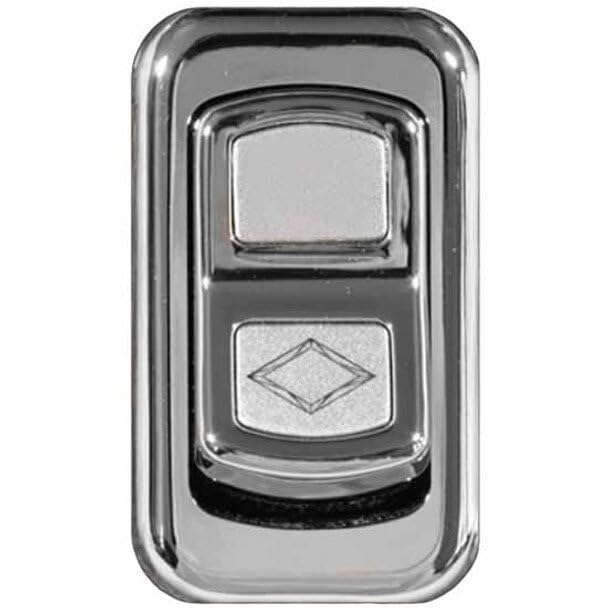 Replacement for Peterbilt 386 Year 2015 Chrome Auxiliary Light Electric Rocker Switch by Technical Precision