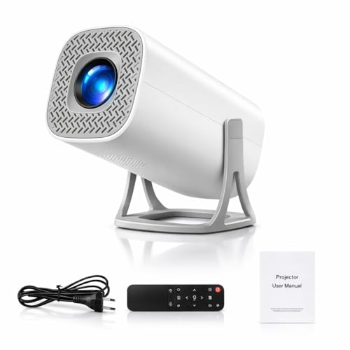 Image of Casaquin Smart Mini Projector 1080P Supported, 2000 Lumens Portable LED Projector with 180° Rotation, Screen Mirroring, Built-in Speaker, HDMI/USB Compatible for Home Theater, Gaming, Movies