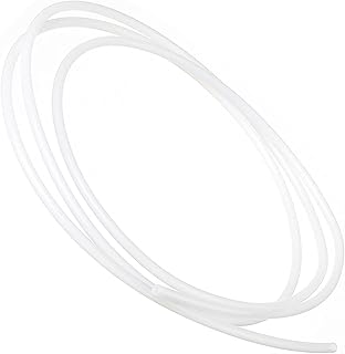 Bettomshin 1Pcs Length 3.3 Feet PTFE Teflon Bowden Tube, Milky White Connector Tubing for 3D Printer Transportation of Gelatin, Pectin and Other High-Viscosity Colloids