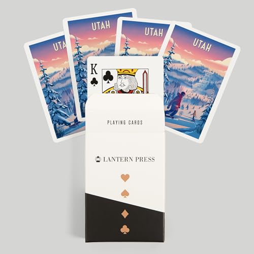 Lantern Press Utah Shred The Gnar naipes poker 52 cartas miniatura 6