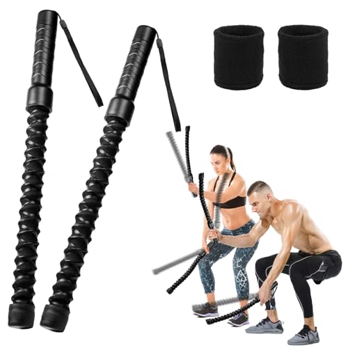 Ropeless Battle Ropes for Home Gym, 2PCS