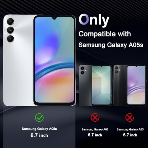 Image of Case for Samsung Galaxy A05S, Military Grade Drop Protection Phone Case, Yellowing Resistant, Anti-Scratch Hard PC Back, Shockproof Hard Ultra-Thin Protective Cover, Clear