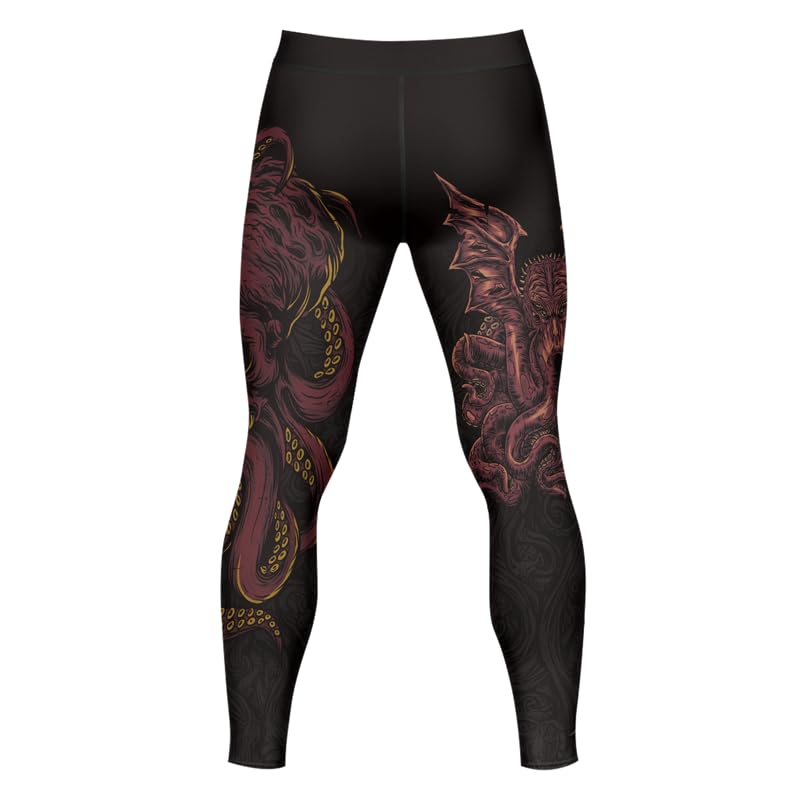 Octopus BJJ Spats Men's Dry Fit Compression Pants for MMA Jiu Jitsu Workout Grappling3