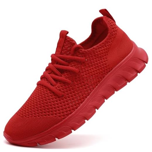 Zapatillas Deporte Mujer Trekking Deportivas Verano Running Moda Sneakers Transpirables Ligeras comodas Rojo 40