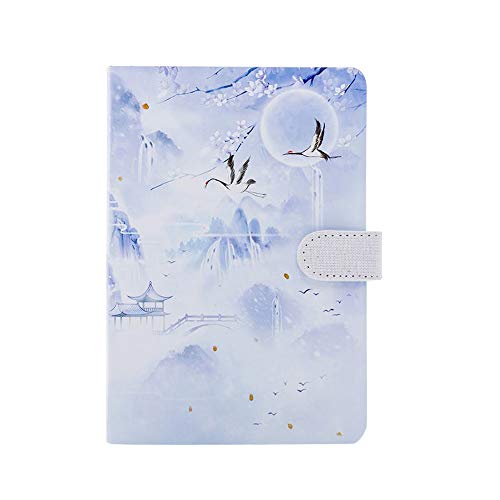 Bloc-notes style chinois avec aimant et couverture rigide - Agenda et carnet de croquis