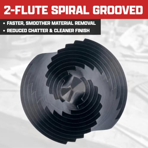 Image of NEIKO 10611B Step Drill Bit, 12 Steps 3 /16 inch to 7 /8 inch Spiral M35 Cobalt, AlTiSiN Coated, 1 /4 inch Quick Change Step Bits for Steel, Metal, Wood, Plastic, Unibit Cone Drill Bits, Two Flute