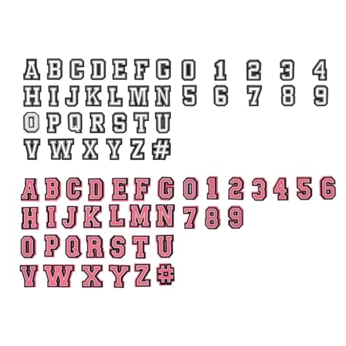 Hugwish Letter Charm Shoes Alphabet A-Z Number 0-9 74pcs Letter Pins for Crocs Shoe Charm DIY for Women Children