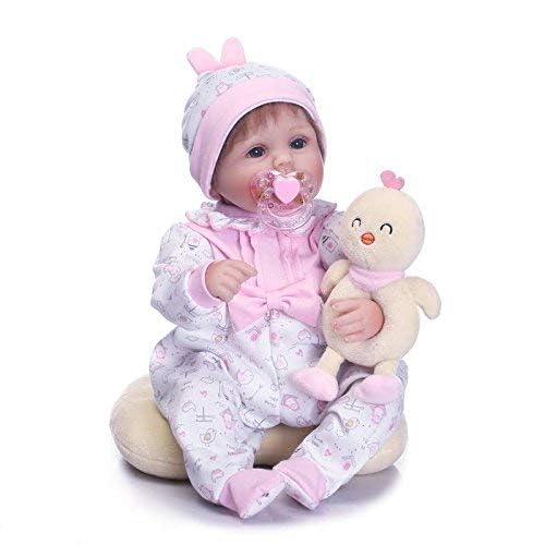 2 muñecas de bebé  Reborn para niñas, ropa de 16 a 18 pulgadas, muñeca recién nacida, traje rosa de 17 pulgadas con estampado de muñeca 2