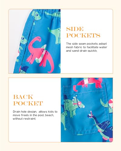 Image of SURF CUZ Surfcuz Little Boys Swim Trunks UPF 50+ Toddler Beach Shorts Swimsuit Kids Quick Dry Swimwear