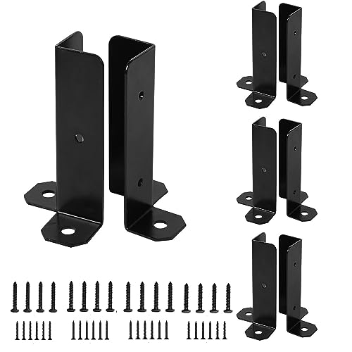 Soporte de Perno Ajustable para postes de madera con accesorios de instalación incluidos