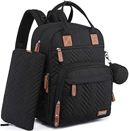 iniuniu Baby Diaper Bag Backpack, 4 in 1 kit Large Capacity Travel Backpack