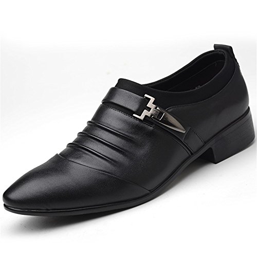 XUE Zapatos de Piel para Hombre, Primavera, Verano, Zapatos de conducción Oxfords Casual, Transpirable, cómodo, Fiesta y Noche Formal, para Trabajo de Negocios, Color, Talla 40
