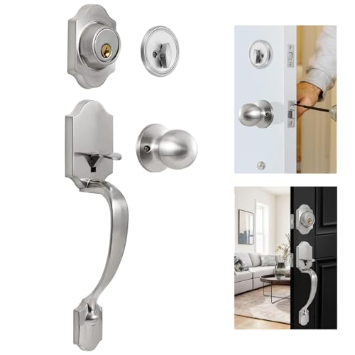 Cerraduras para puerta principal Marca MORNWELL 8