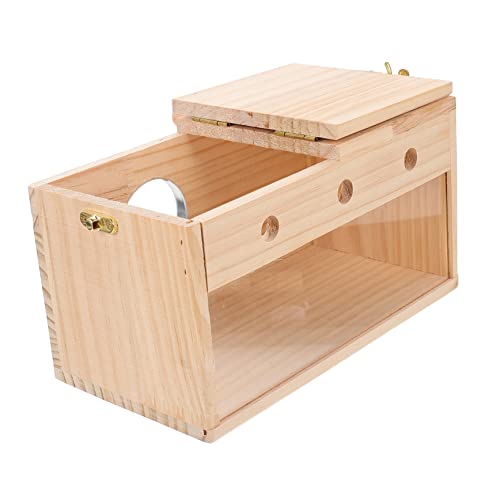 DEARMAMY 箱 ネスト ケージ用の鳥の巣 ネスティング ペット ケージ用オウムベッド 鳥のオウム 家庭用インコの巣 オウムアクセサリー 耐摩耗インコの巣 鳥の供給 耐摩耗性の鳥の巣 木製