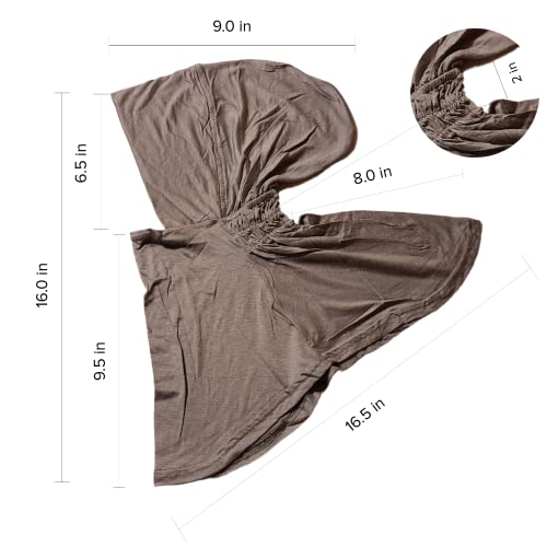 TheHijabStore.com Women's Ninja Hijab Under Scarf with Comfortable Elastic Neck Full Instant Coverage Bonnet Caps4