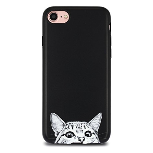 GOLINK iPhone 7 Case for Girls/iPhone 8/SE 2 Case, Cute IMD Printing Slim-Fit Anti-Scratch Shock Proof Anti-Finger Print Flexible TPU Gel Case for iPhone 7/iPhone 8 - Cat