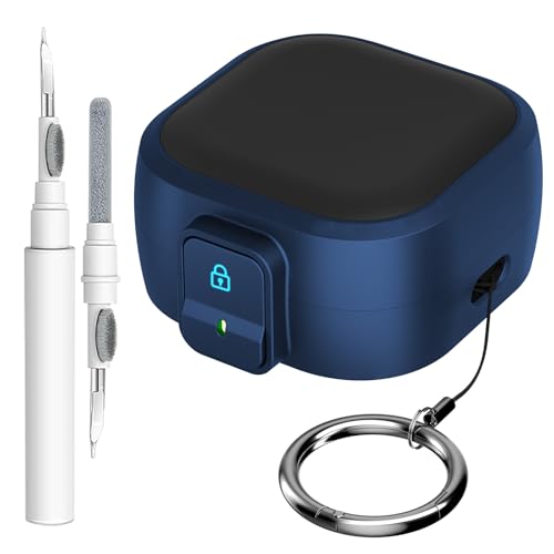 Samsung Galaxy Buds 4 Pro/Buds 4 �P�[�X(2026�N)�p ���S�Ȉ��S���b�N�N���b�v�t�� �ϏՌ��� ���h�~ �n�C�u���b�h PC + TPU �\�t�g�V�F�� �ی�J�o�[ �A�N�Z�T���[ �J���r�i&�N���[�j���O�y���t�� (�_�[�N�u���[