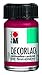 Produktbild Marabu 11300039032 - Decorlack Acryl Karminrot 032, 15 ml, hochglänzender Acryllack auf Wasserbasis, wetterfest, speichelfest, zum Malen, Schablonieren und für Serviettentechnik