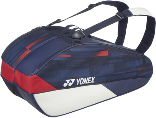 YONEX Tennis Badminton Racket Bag 6 Rackets Storage White Navy Red, BAG02RPA
