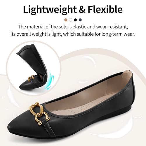 Ballet Flats Shoes for Women: Comfortable Work Dress Flats - Ladies Wedding Shoes for Walking3