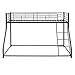 Oudiec Twin XL Over Queen Bunk Bed with Ladder,Sturdy Metal Bedframe w/Safety Guardrails for Dorm,Bedroom,Guest Room,Easy Assemble,No Box Spring Needed, 82.4