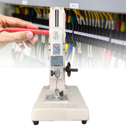 Ręczny cyfrowy miernik push-pull, tester siły ciągnącej na rozciąganie, skok 0-180 mm, pojemność 20 N, 5 zacisków do laboratoryjnego testowania napięcia