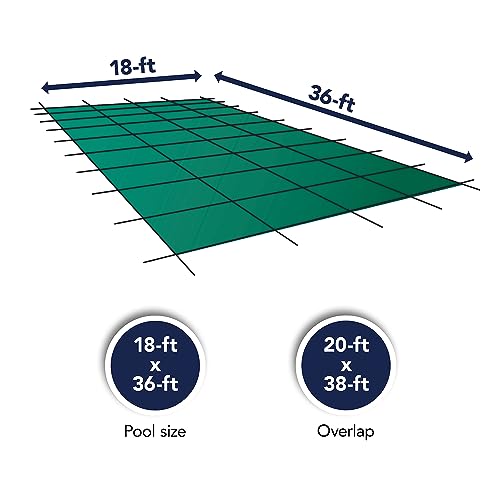 Piscine rectangulaire housse de sécurité 18x36 Blue Wave - 4