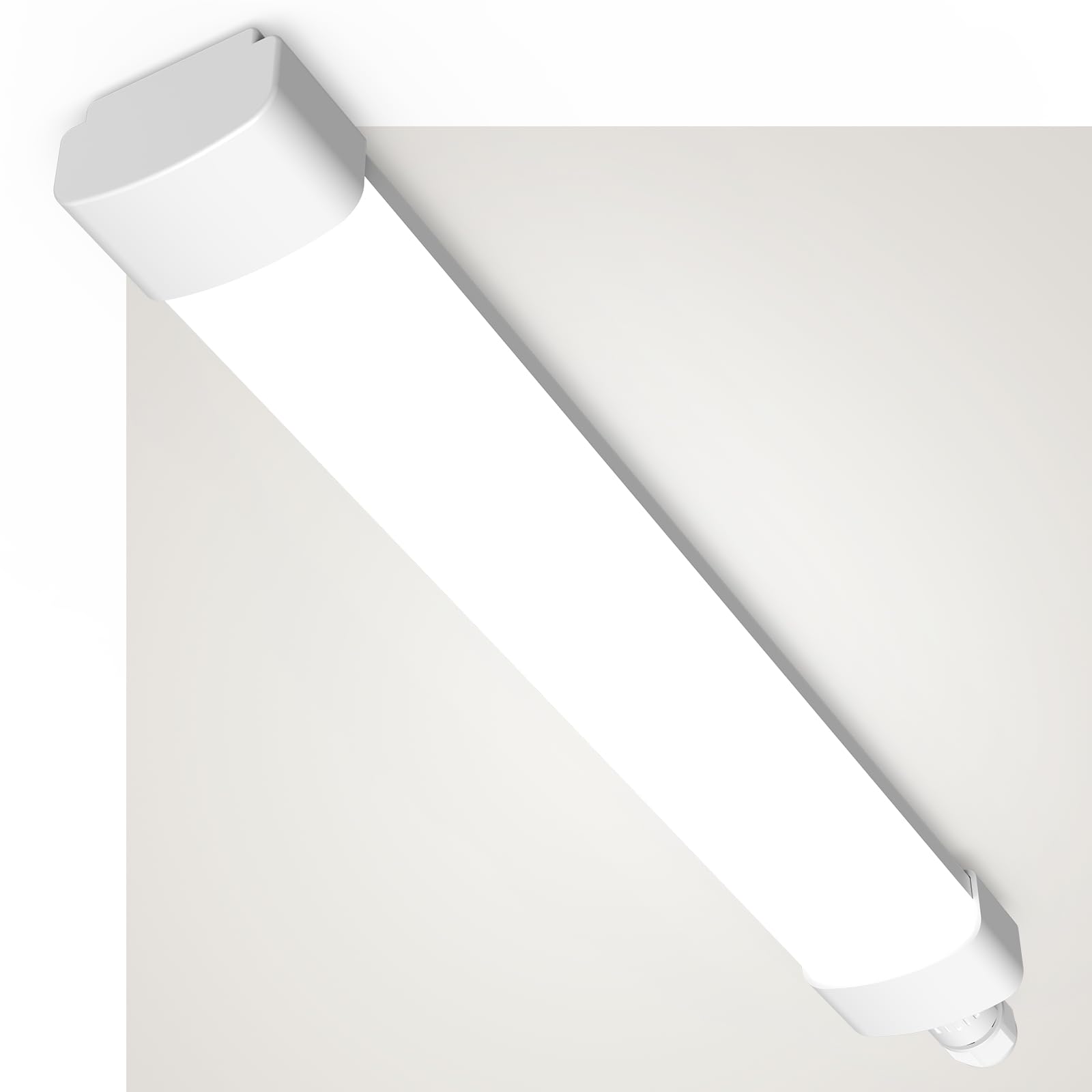 ANTENLICHT 4er Set LED Feuchtraumleuchte 60CM in Neutralweiß 4000K 18W 2000Lumen, IP65 Wasserdicht Nassraumleuchte Kellerleuchte Feuchtraumlampe für Werkstatt Flur Treppe Garage Abstellraum Büros