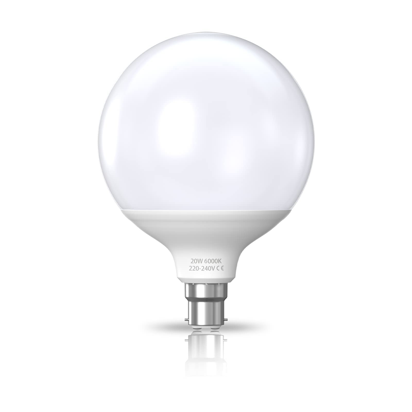 Bonlux20W G120 B22 LED Globe Light Bulb Bayonet Base Warm White 3000K Milky Lampshade 1500 Lumen Equivalent 200W Incandescent Bulb for/Home Decoration Lighting, Non-Dimmable