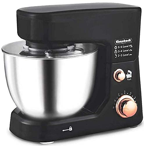 Cheffinger Küchenmaschine 3,5L Teigmaschine Knetmaschine Rührmaschine Standmixer Mixer (Schwarz) – Bild 3