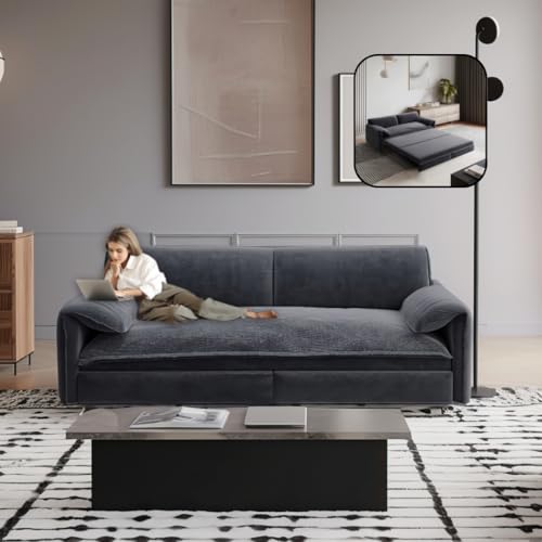 66" Queen Pull Out Sofa Bed, 3-in-1 Convertible Sleeper Sofa