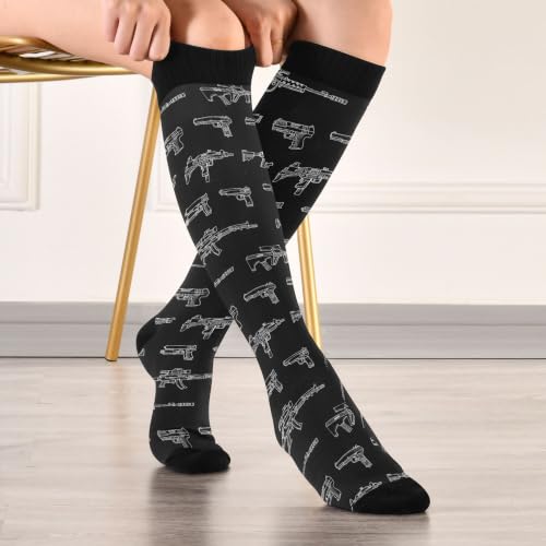 Image of Fisyme Socks for Women Men Warm Comfort Athletic Crew Running Hiking Cycling Compression Socks