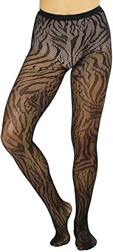 Image of ToBeInStyle Women's Vibrant Multicolor Animal Print Pantyhose Assorted Hosiery