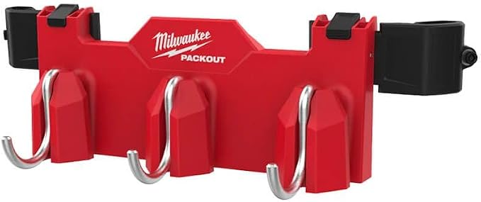 Milwaukee 4932498650 Packout Side Mount 3 Hook Rail