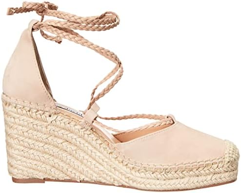 Charles David Women's Gracie Espadrille Wedge Sandal, Dark Beige, 9.5 | Image 5