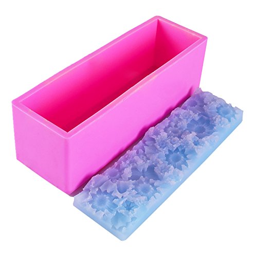 Moule à savon en silicone pain gaufré toast tapis de fleurs