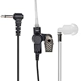 Police Earpiece 3.5mm Listen Only Acoustic Tube Earbud Audio Kit Headset for Remote Speaker Mic Motorola Kenwood 2 Way Radio FBI Security Surveillance Walkie Talkie 1 Pin Headphone –LeiMaxTe
