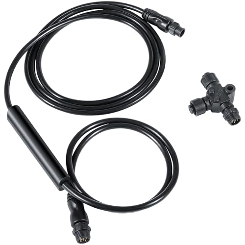 Image of E-cowlboy 8M0092085 Xi Series Pinpoint GPS Gateway Kit for Xi3 and Xi5 Trolling Motors Sonar GPS Integration T-Connector, Black
